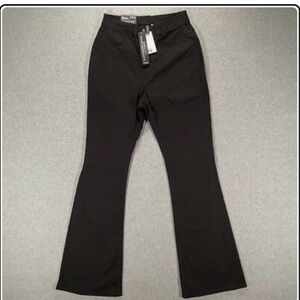 NWT Divided H&M Curvy High Waist Flare Black Stretch Denim Jeans Womens Size 6